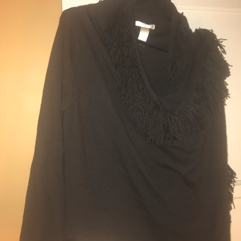 🍒🍒Chocolate fringe wrap with arm sleeves.